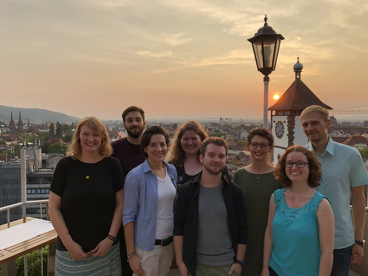 From left to right Anne Schüler  Georg Pardi  Caroline Leroy  Marie-Christin Krebs  Steffen Gottschling Juliane Richter  Thérése Eder  Manuel Knoos