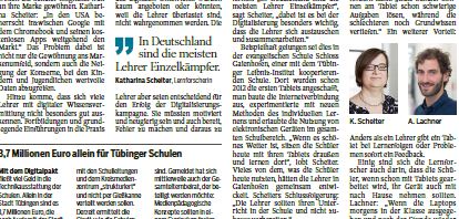 Ausschnitt Schwäbisches Tagblatt