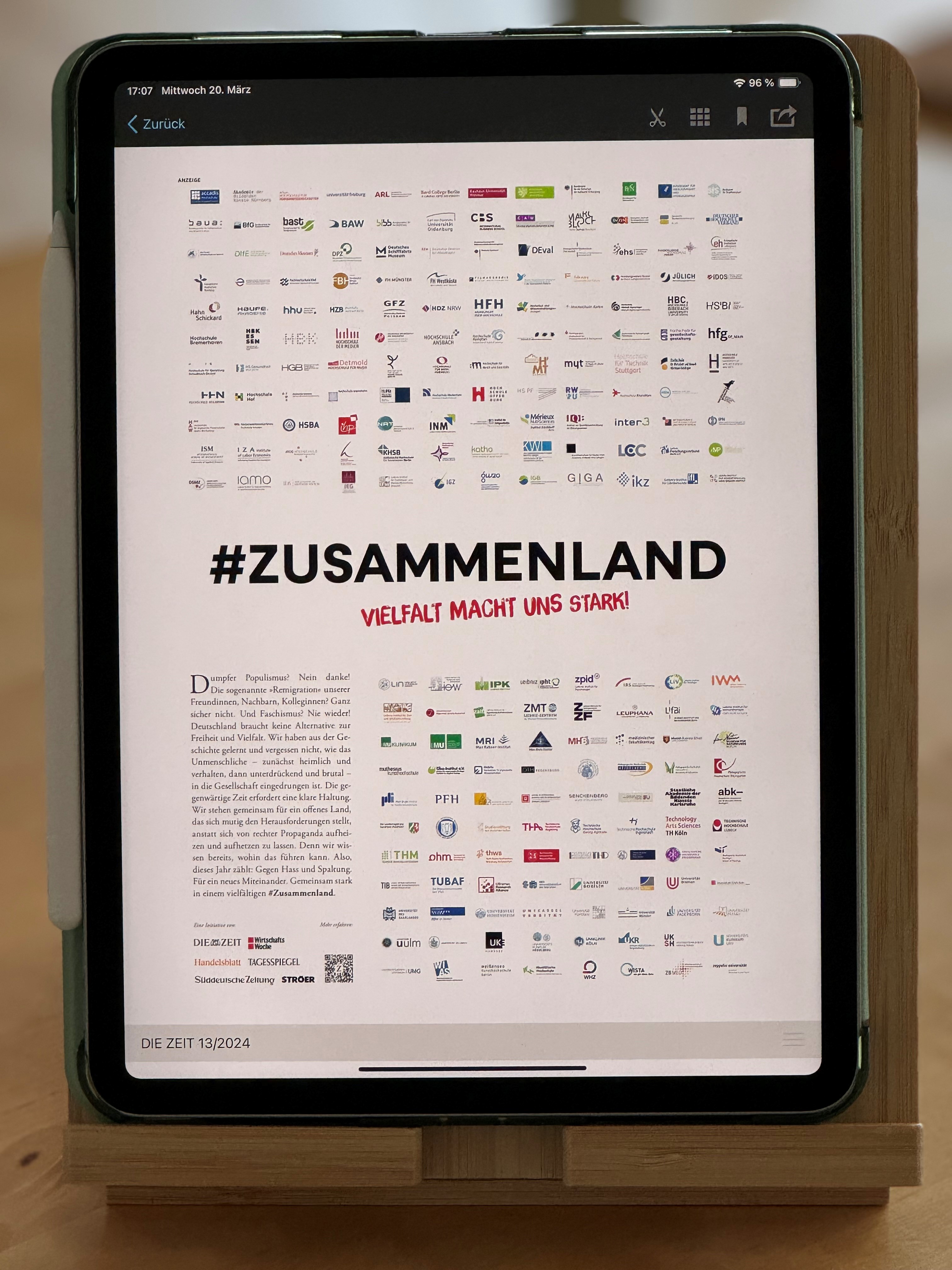 Zusammenland Kampagne