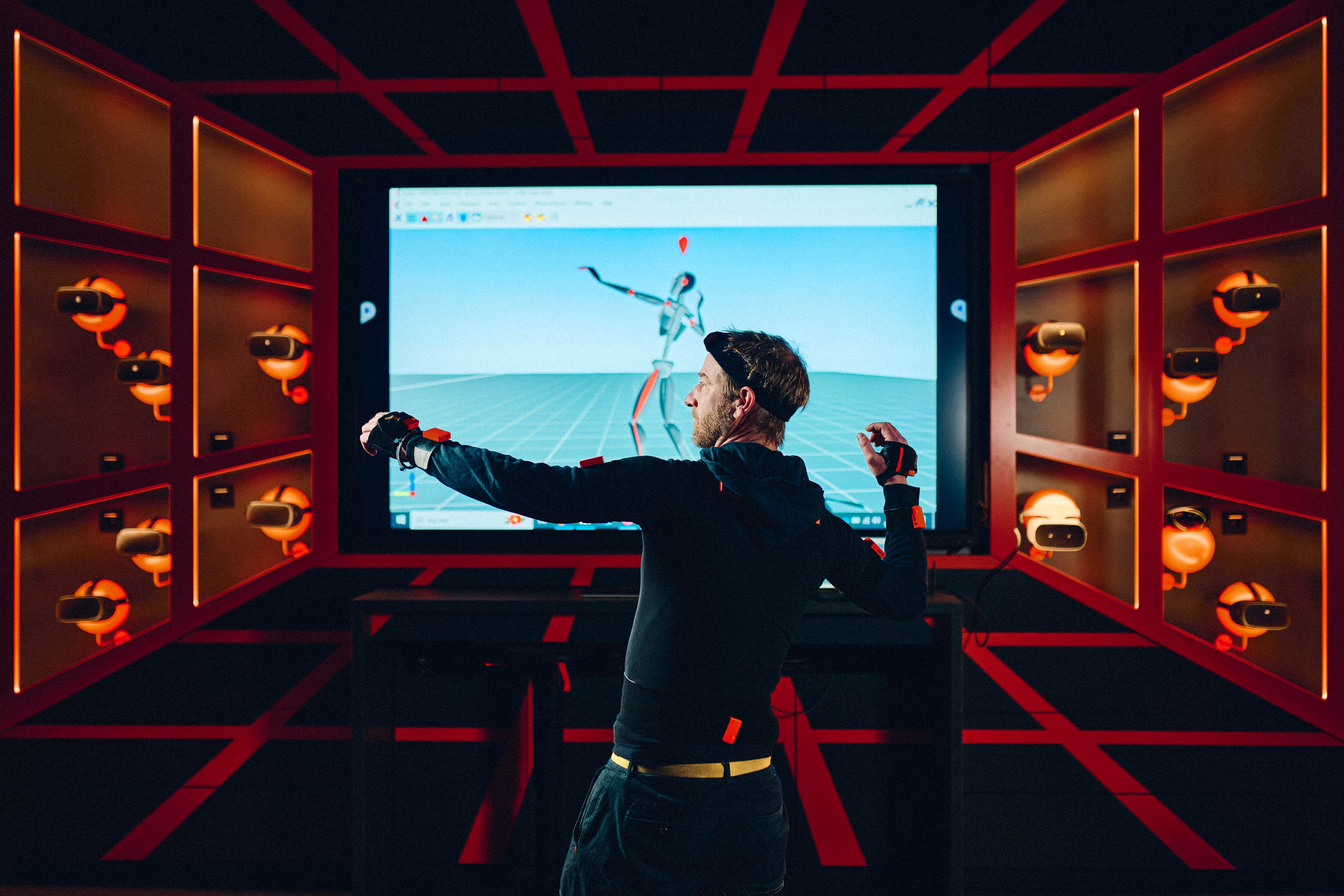 The Mixed Reality Lab captures a person's movements
